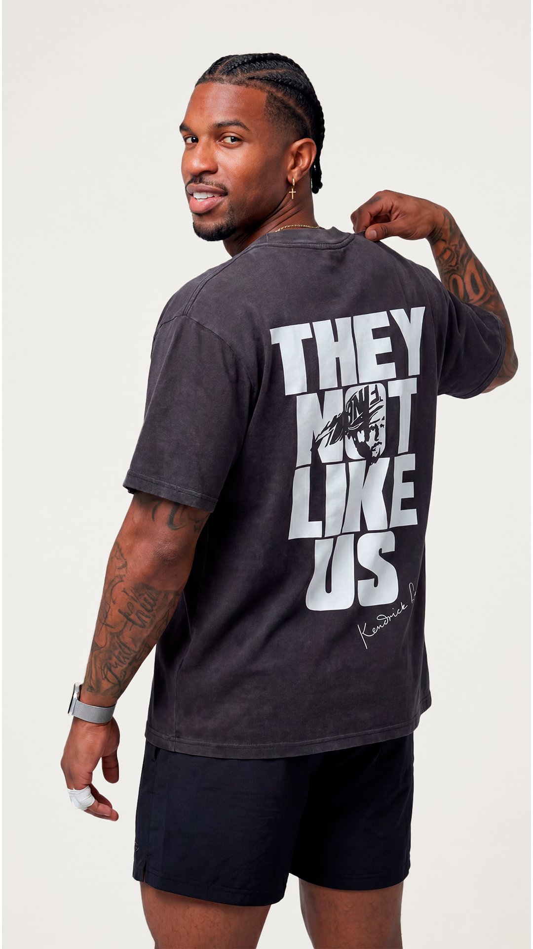 Oversized Not like Us- Bryck